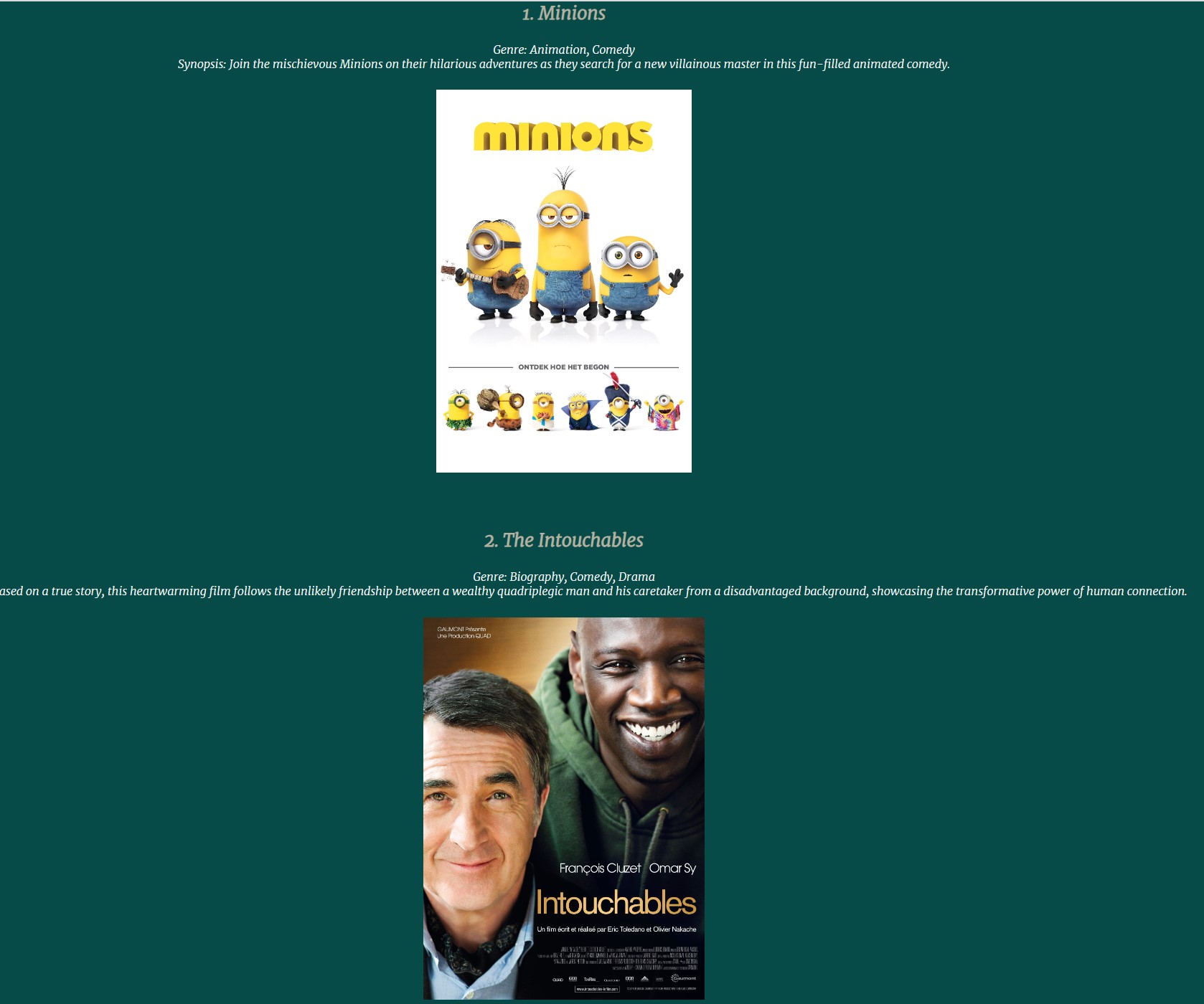 Movie Ranking Project preview